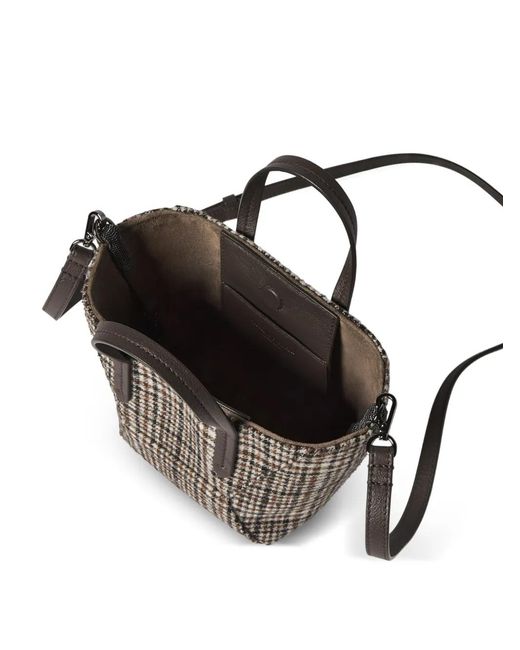 Brunello Cucinelli Natural Duo Mini Bag