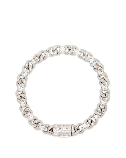 CERNUCCI Metallic Crystal-Embellishment Bracelet for men