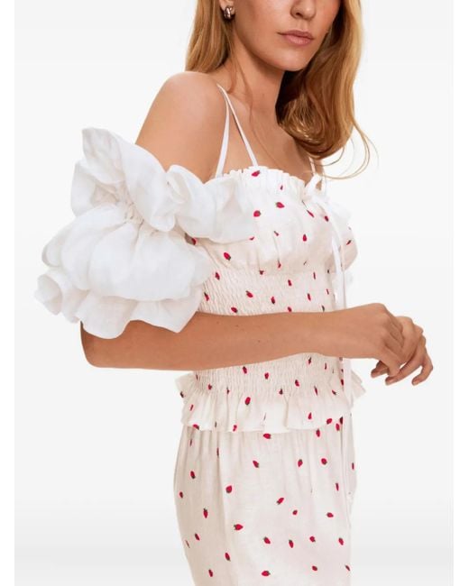 Sleeper White Linen Blouse