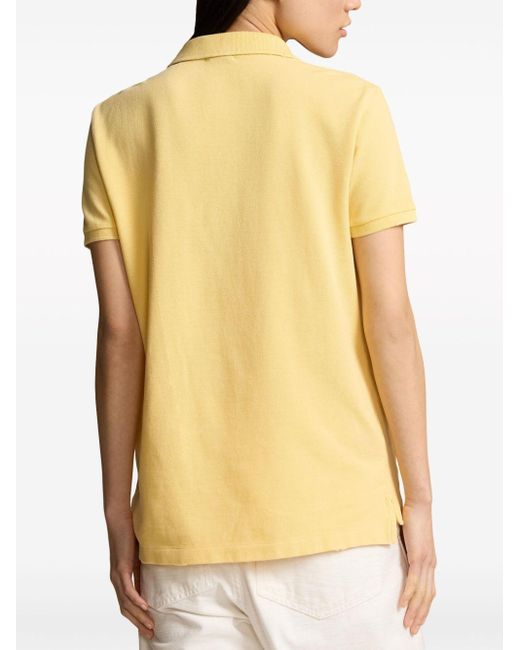 Polo Ralph Lauren Poloshirt Met Borduurwerk in het Yellow