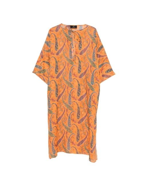 Etro Orange Dresses
