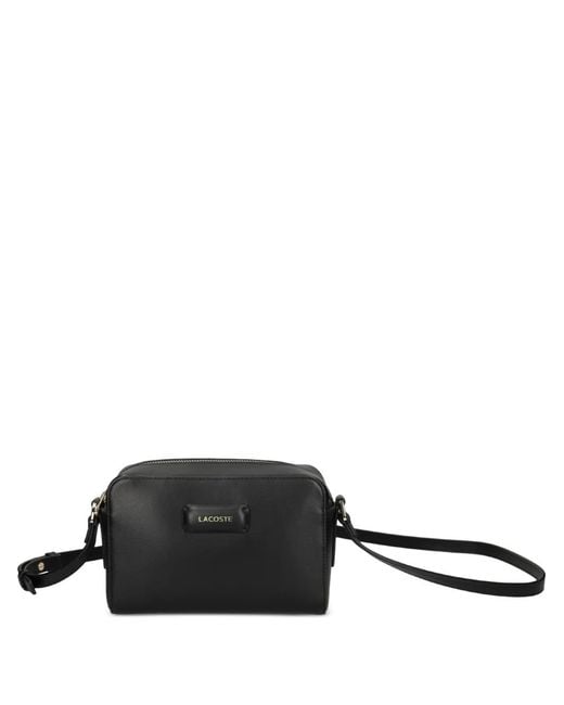 Lacoste Black Logo-Detail Crossbody Bag