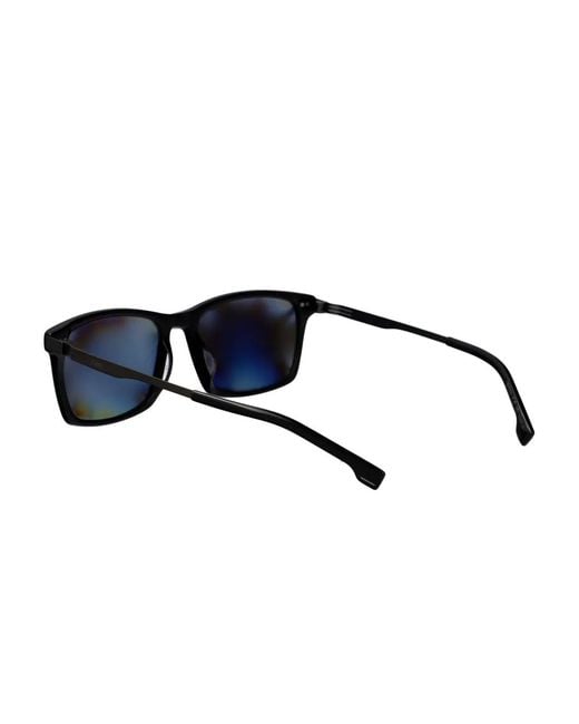 Boss Blue Rectangle-Frame Sunglasses for men
