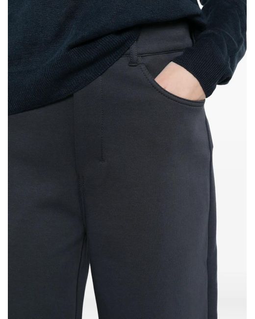 Max Mara Blue Max Mara Elegant T-Shirt Trousers With Zip And Button Closure