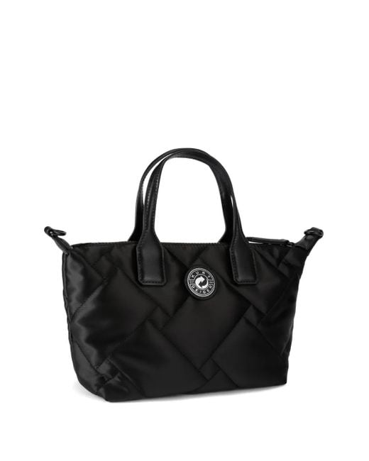 Kurt Geiger Black Quilted Eagle Head Shopper Bag