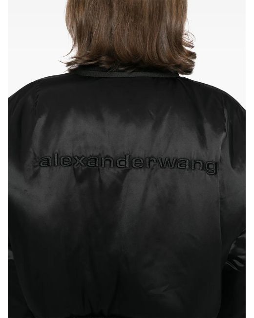 Chaqueta Bómber Shrunken Alexander Wang de color Black