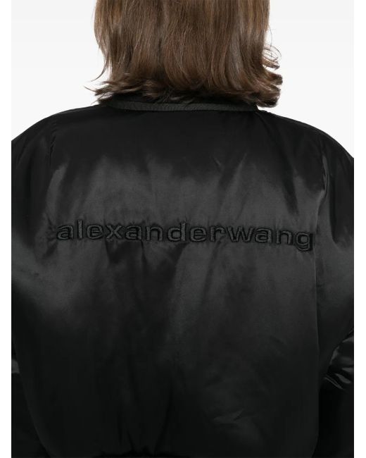 Chaqueta Bómber Shrunken Alexander Wang de color Black
