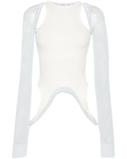 Off-White c/o Virgil Abloh White Paneled Top