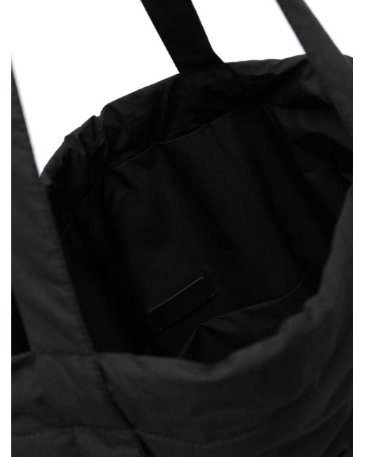 Moncler Black Tote Bag With Aq Drawstring for men