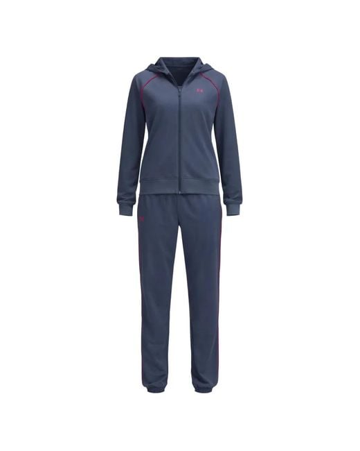 Under Armour Blue Rival Piped-Trim Tracksuit
