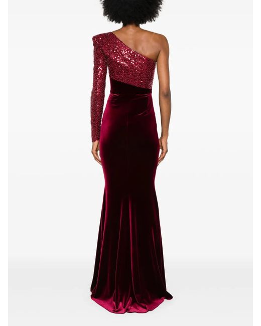 Cristallini Purple Zephyra Maxi Dress