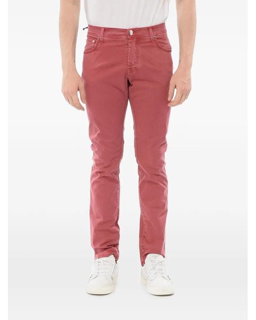 Corneliani Red Id Five-Pocket Trousers for men