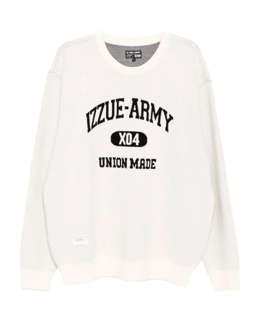 Izzue Pullover Mit Logo-Print in White für Herren