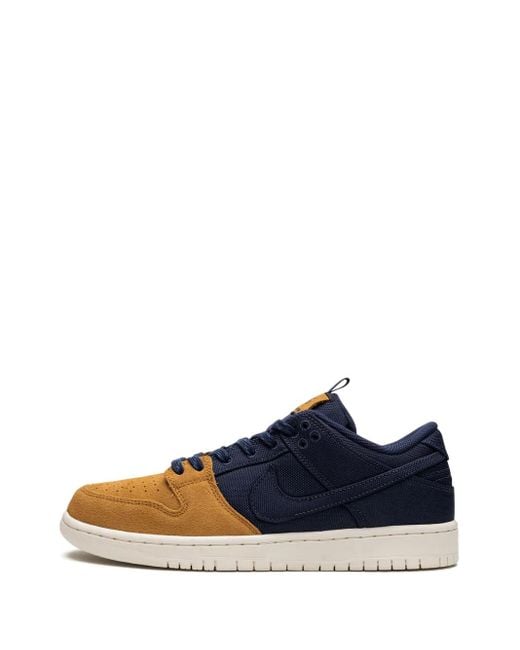 Nike Blue Sb Dunk Low "Midnight/Desert Ochre" Sneakers