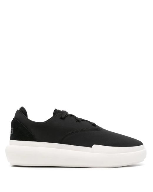 Adidas Black Y-3 Ajatu Court Formal Low-Top Sneakers for men