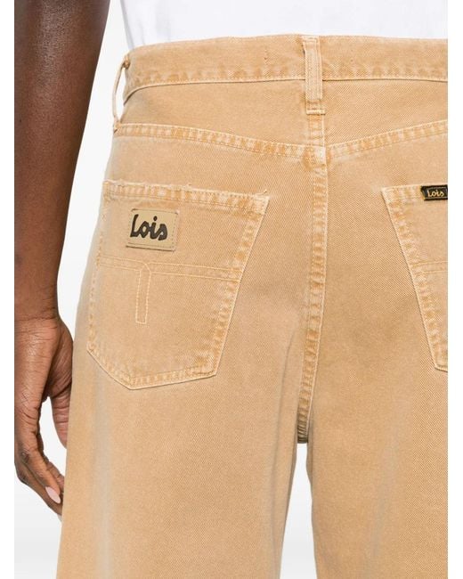 Lois Natural Skater Wide-Leg Denim