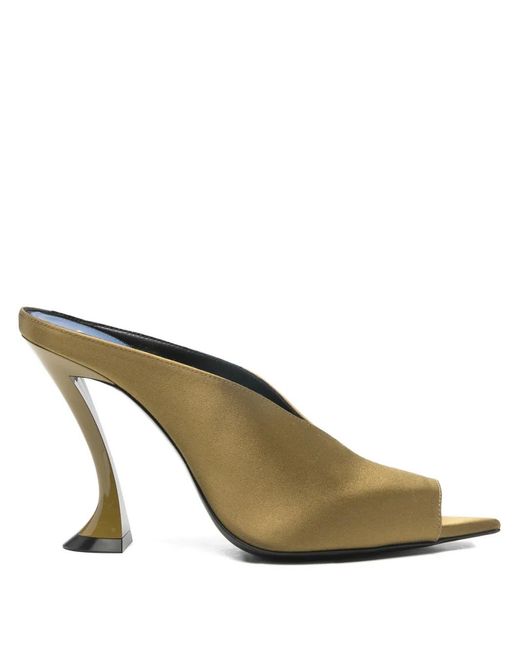 Lanvin Green Pointed-Toe Sandals