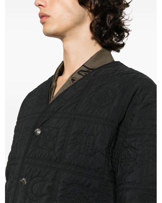 Veste à design matelassé Nanushka pour homme en coloris Black