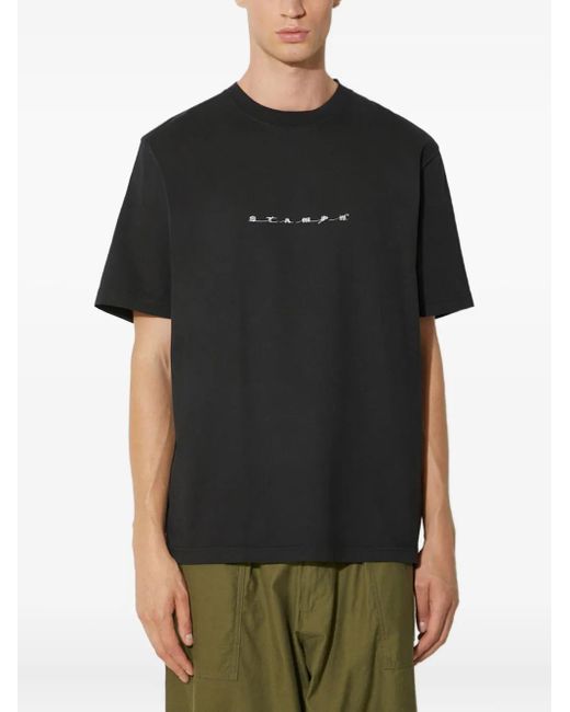 Stampd Black Logo-Print T-Shirt for men