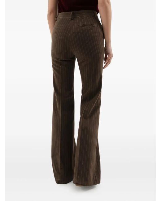 1989 STUDIO Black Pinstripe Flared Trousers