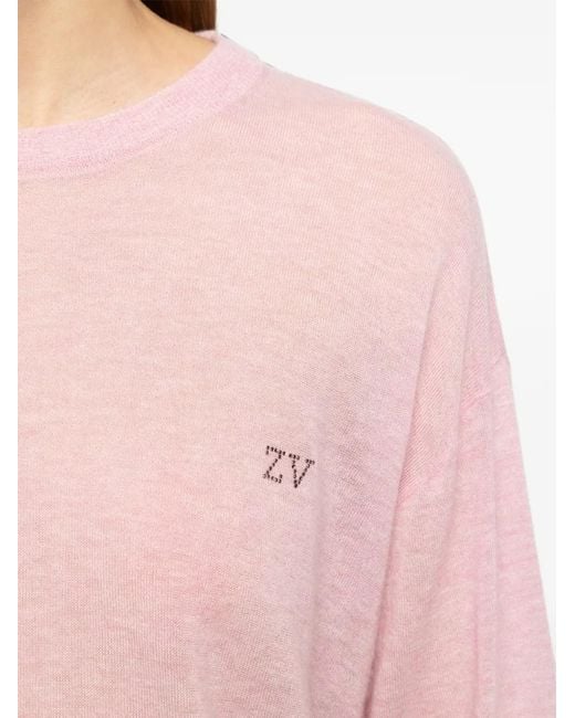 Zadig & Voltaire Pink Swapy Jumper 100% Cashmere