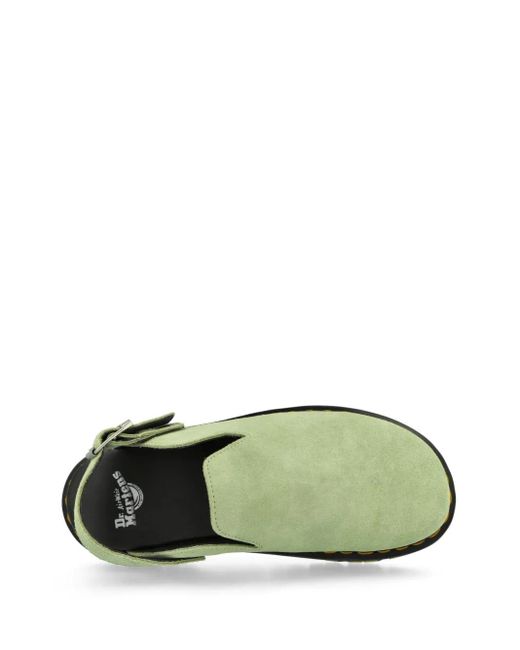 Slippers Con Motivo A Zebra di Dr. Martens in Green da Uomo