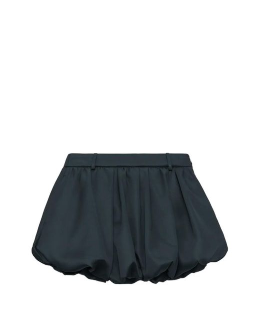 Dorothee Schumacher Blue Shiny Statement Mini Skirt