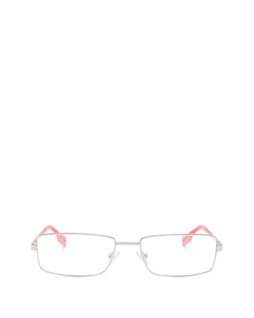 Boss Brille Mit Eckigem Gestell in White für Herren