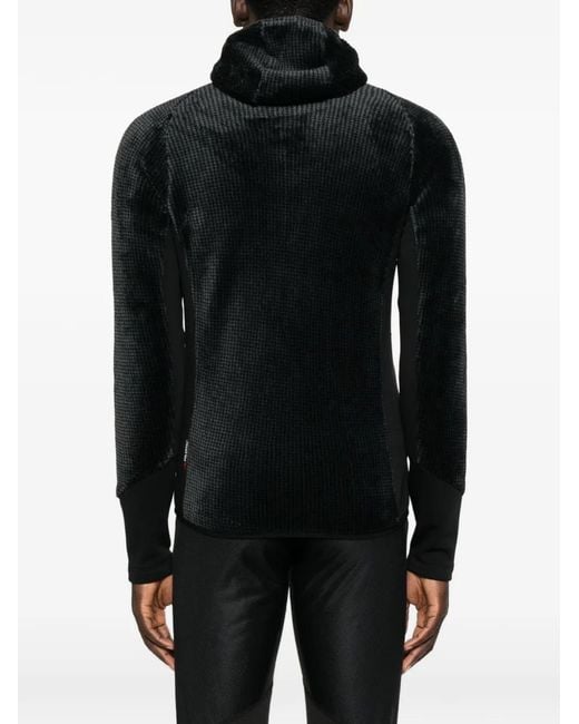 Montura Black Veste En Maille Gaufrée À Capuche for men