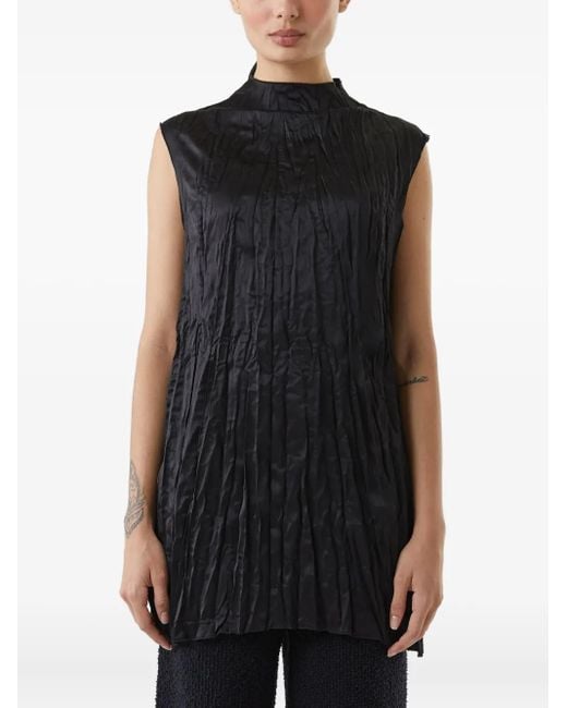 Osklen Black Crease-Effect Tank Top