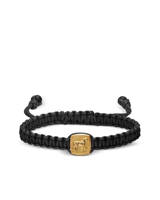 David Yurman Black 18K Petrvs Horse-Amulet Onyx Bracelet for men