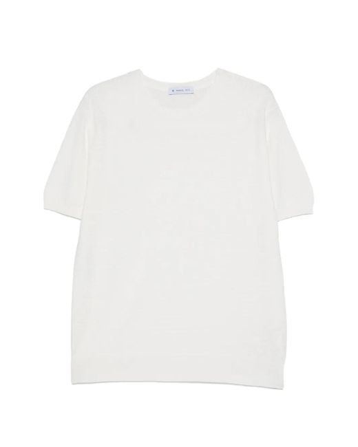 Manuel Ritz White Cotton T-Shirt for men