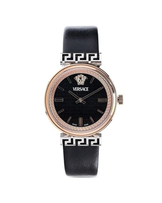 Versace Black Medusa-Motif 36Mm Watch