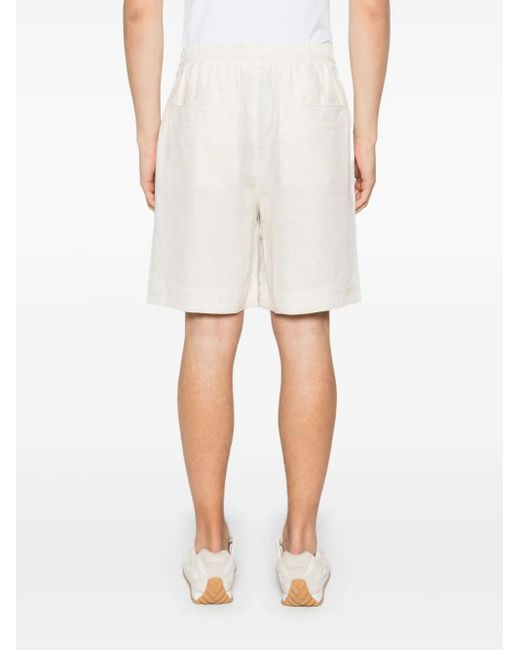 Eleventy White Drawstring-Waist Shorts for men