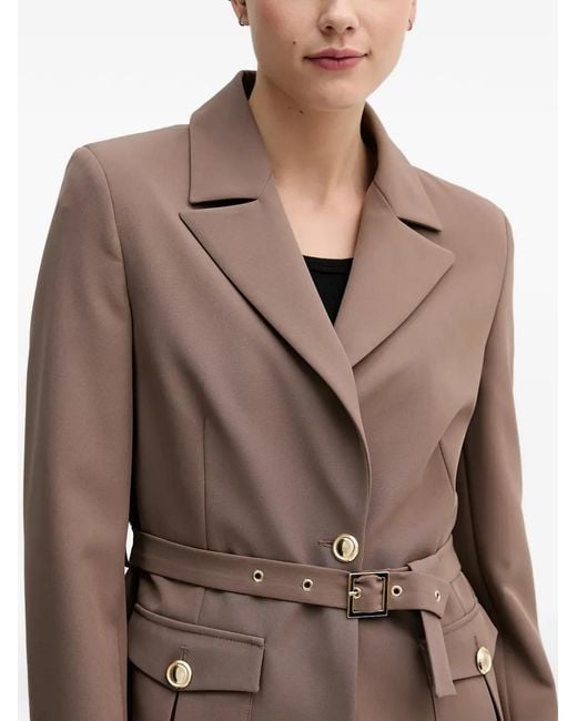 GAUDI Natural Belted Pocket Blazer