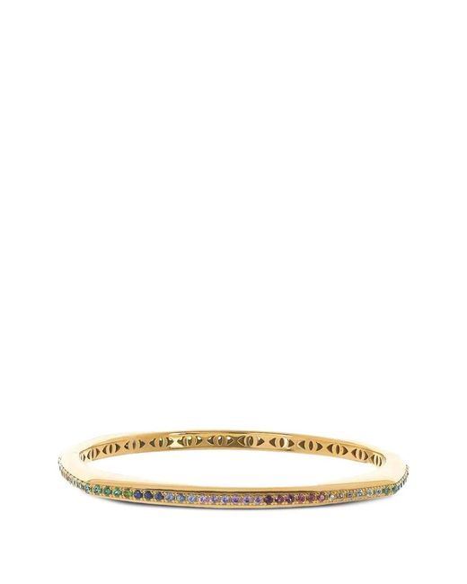 FULLORD Metallic Bracelet Belt Ghost Serti De Saphirs Arc-En-Ciel