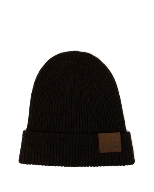 メンズ Tom Ford リブニット ビーニー Black