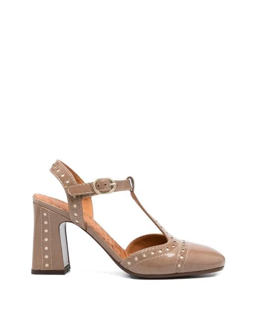 Chie Mihara Pink Mira Perforated T-Bar Pumps