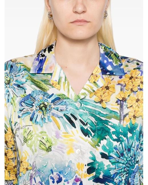 Mary Katrantzou Blue Vero Shirt