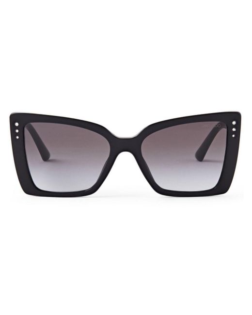 Jimmy Choo Brown Lorea Cat-eye Sunglasses