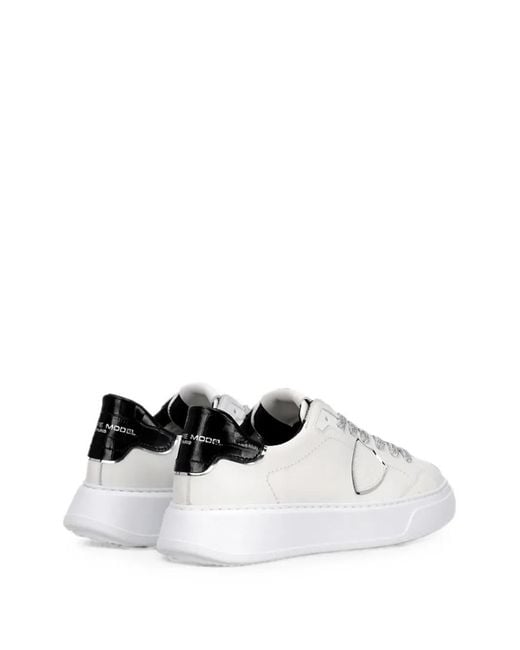 Philippe Model White Temple Sneakers