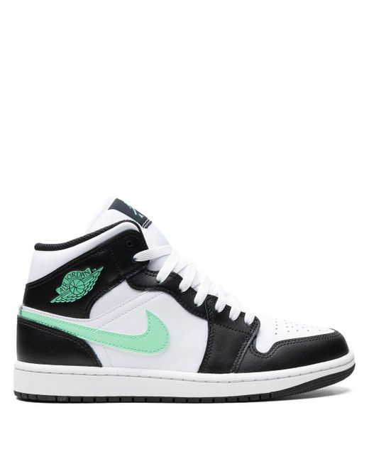 Nike White Air 1 Mid "green Glow" Sneakers for men