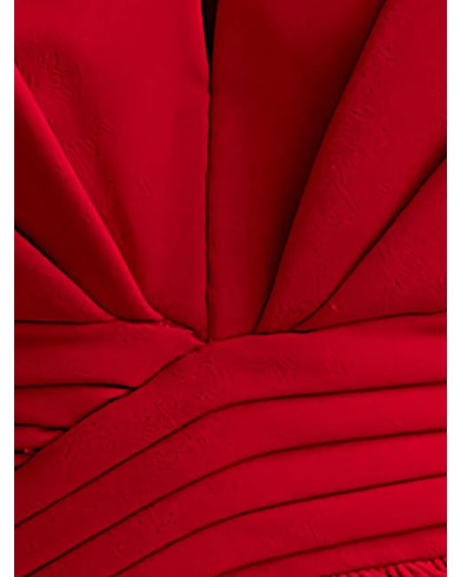 Vestido de fiesta con hombros descubiertos Tadashi Shoji de color Red