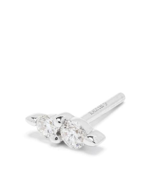 Maria Black White 14Kt Hazy Gleam Piercing Diamond Single Earring