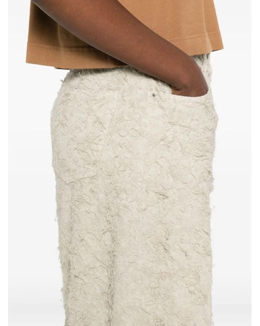Haikure White Bethany Frayed-Denim Jeans