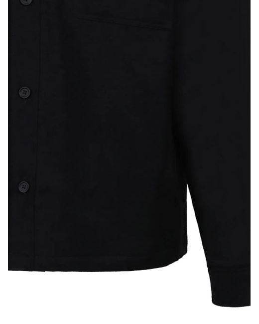 Zegna Wollen Overhemd in het Black voor heren