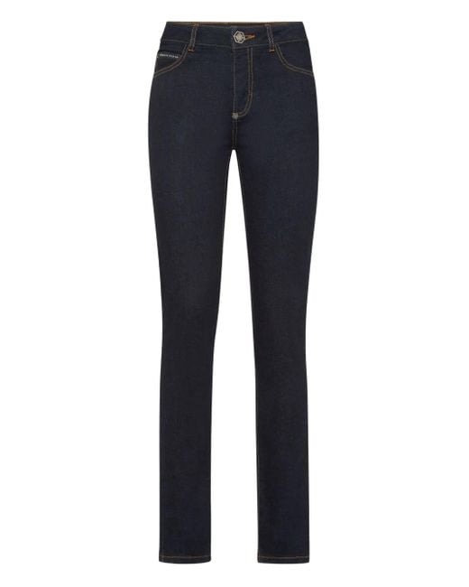 Philipp Plein Blue Jeggings Fatale