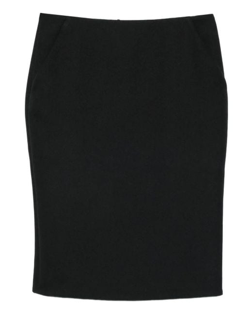 Giorgio Armani ハイウエスト スカート Black