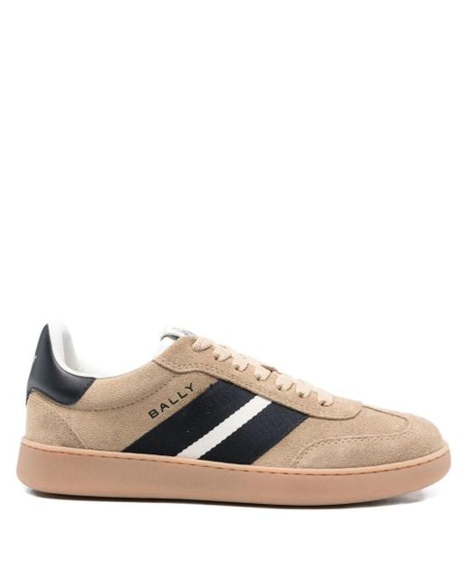 Bally Brown Retro Crest Sneakers aus Wildleder