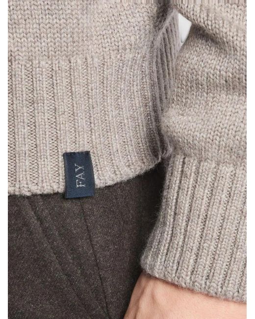 Fay Gray Toggle-Fastening Wool Sweater for men
